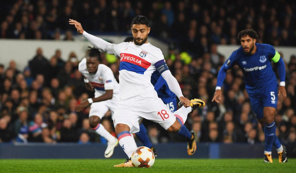  Nabil Fekir nets a penalty in the Europa League win over Everton