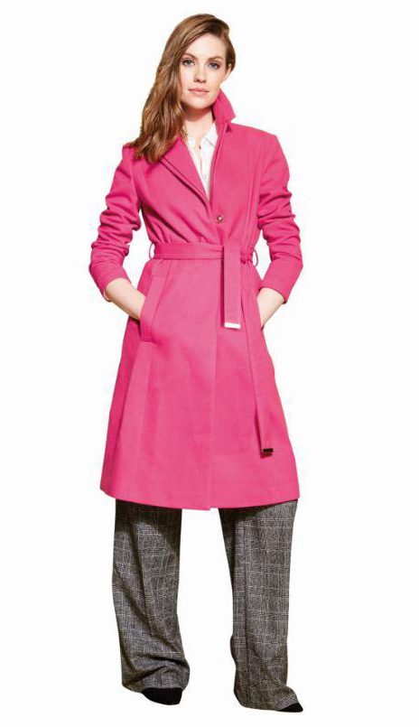  The Nutmeg range at Morrisons is selling this £40 bright pink trench coat