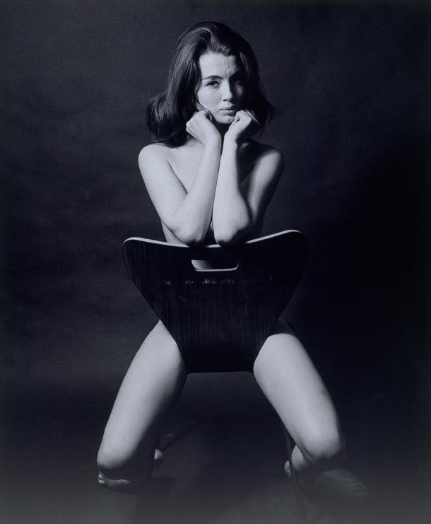  The famous Lewis Morley portrait of Christine Keeler sitting astride a copy of an Arne Jacobsen plywood chair