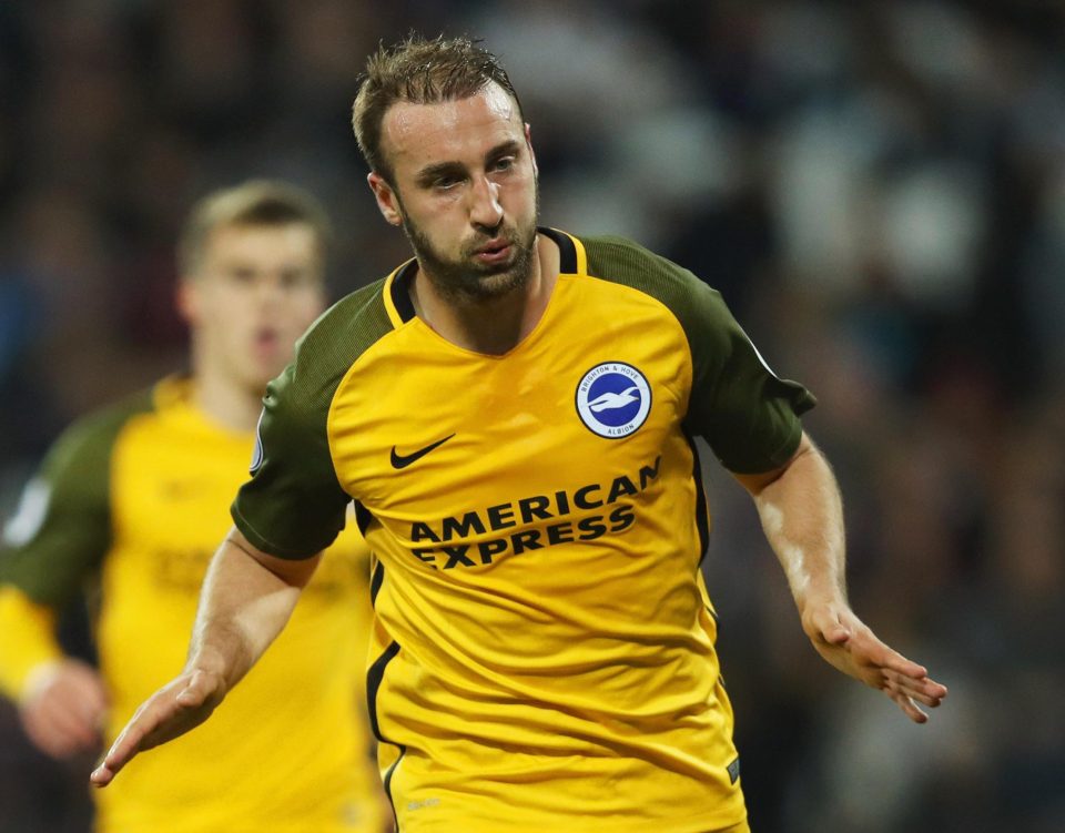 Brighton striker Glenn Murray scored twice as West Ham were humbled on Friday night