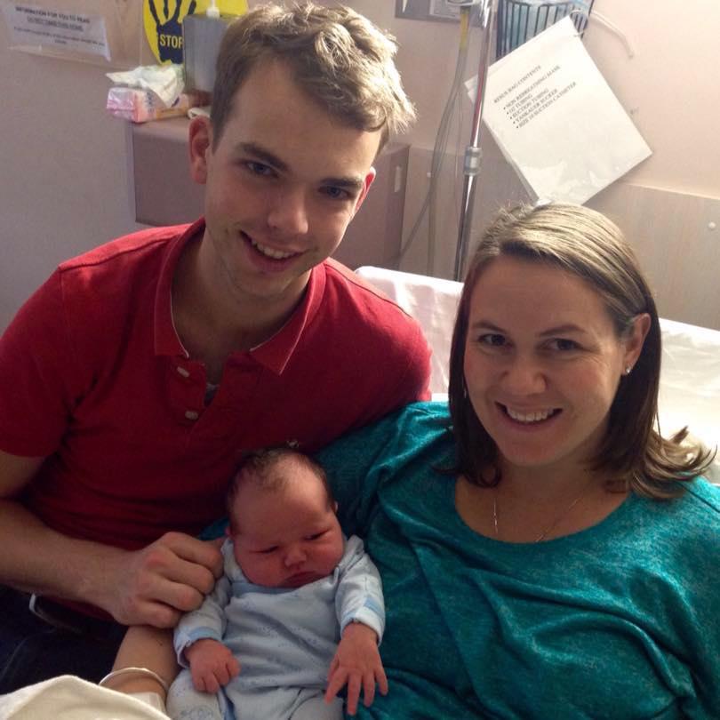  Lauretta, pictured with her son, and her husband were told there was no reason why she shouldn't conceive again