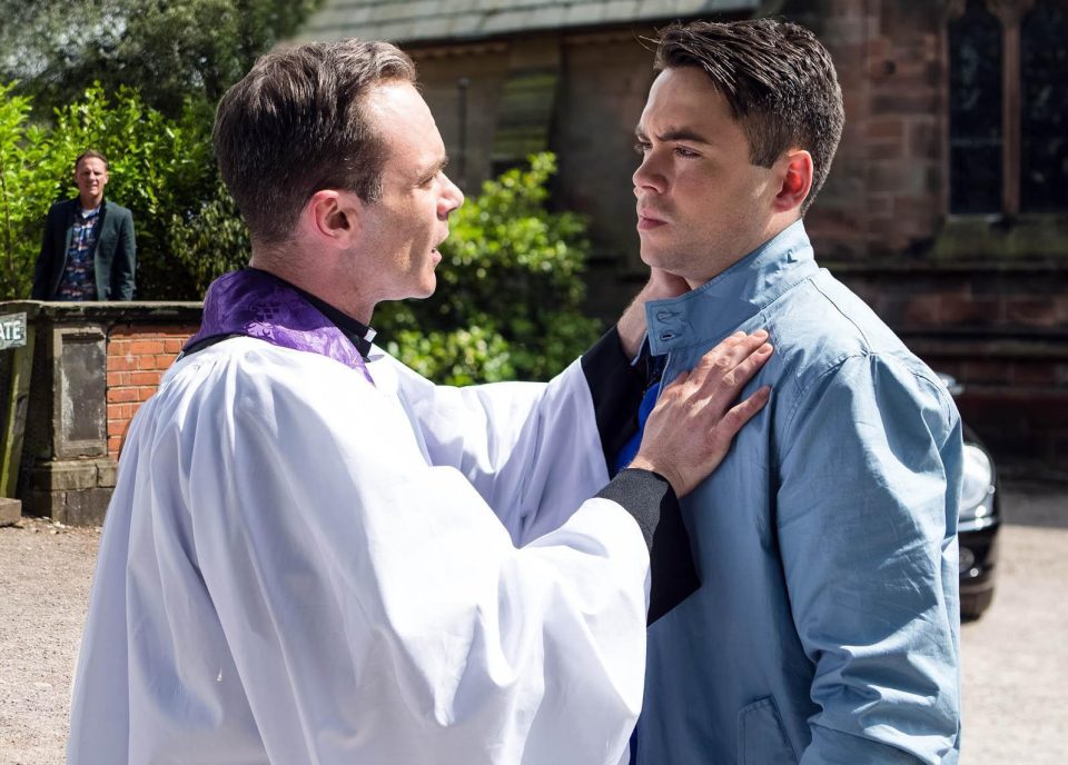  Bruno in a scene as Todd Grimshaw on Coronation Street