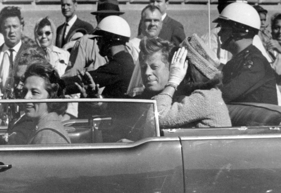 JFK was shot as he was driven through the streets of Dallas, Texas