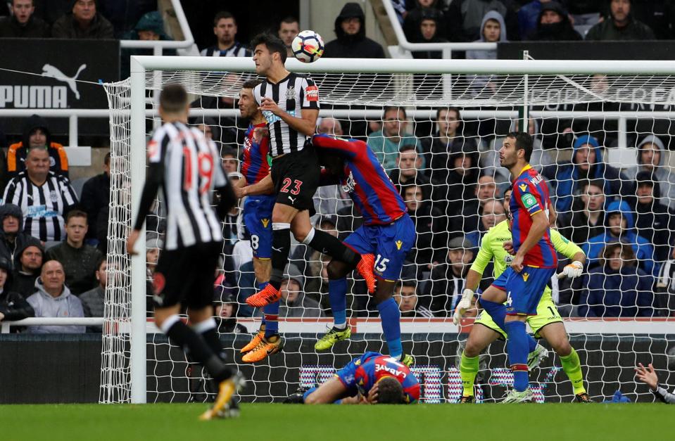  Mikel Merino netted in the 86th minute to earn Newcastle a dramatic win over Palace last week