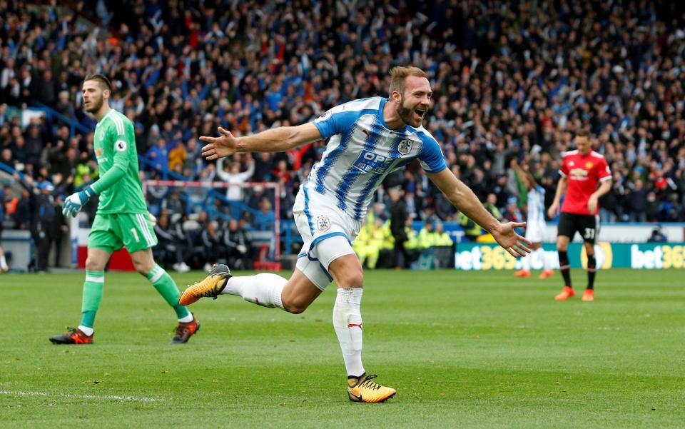  Huddersfield beat Man United 2-1 in arguably the scalp of the weekend