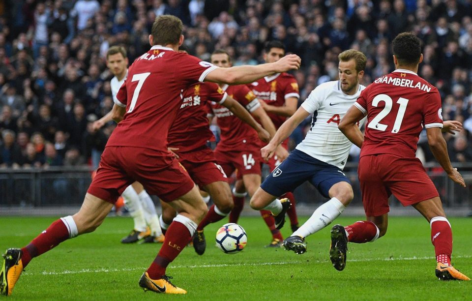  Harry Kane scored twice in Tottenham's last game, a 4-1 win over Liverpool