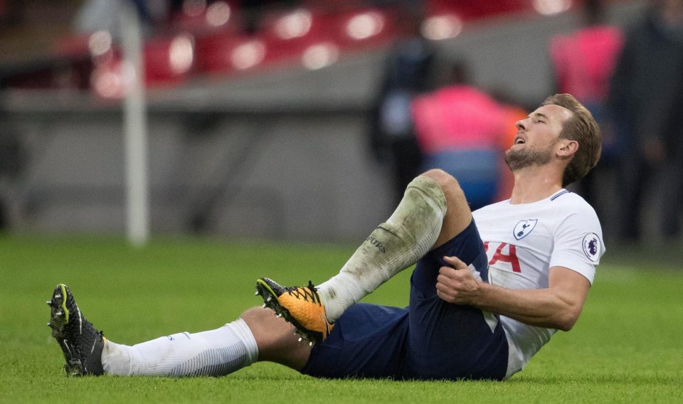  Harry Kane appeared to be in a lot of pain at the end of Spurs' win over Liverpool