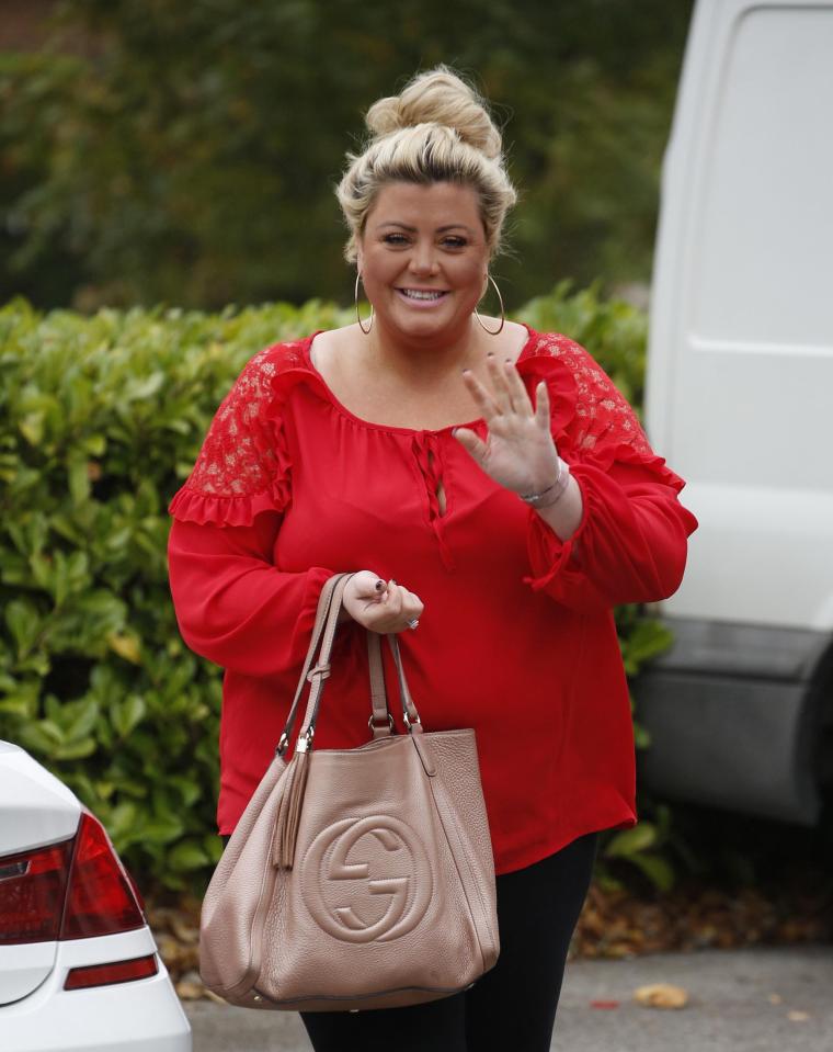  Gemma Collins puts on a brave face as she smiles through the pain today