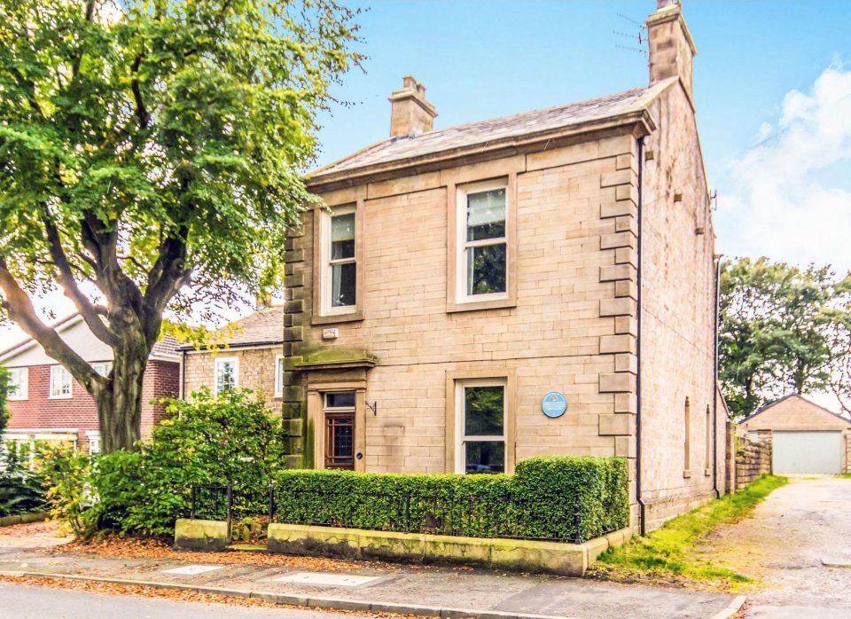 The house has a blue plaque and is Grade II listed