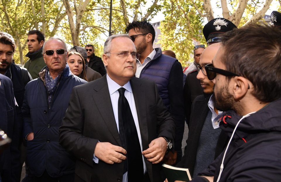  Lazio president Claudio Lotito has worsened row with series of public gaffes