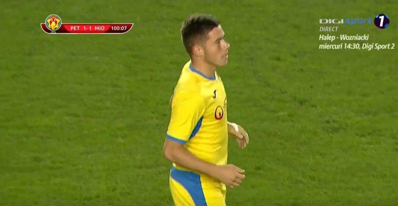 Cosmin Lambru played final nine minutes of cup tie defeat in Romania