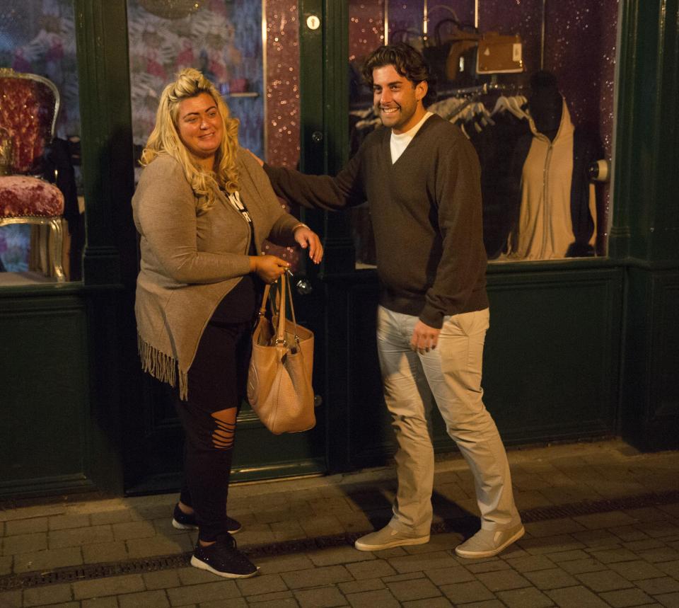  Gemma and Arg's meet-up soon turned awkward as they began to talk about their relationship