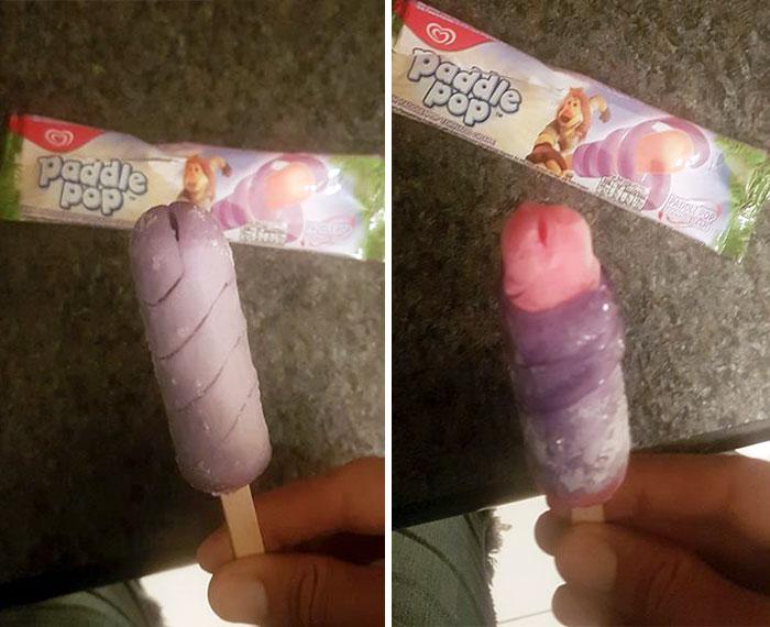 This phallic-looking lolly became the talk of social media