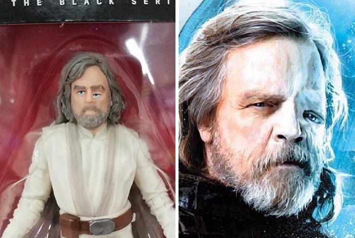 This doll of Mark Hamill looks nothing like him… and the eyes are VERY scary