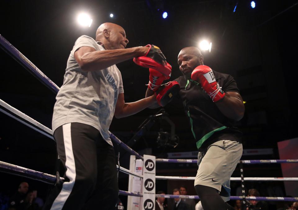  Carlos Takam is a late replacement for Bulgarian Kubrat Pulev - who pulled out through injury