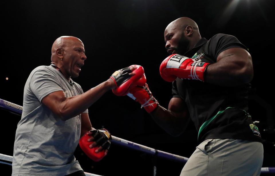  Cardiff fight fans were less than impressed with Carlos Takam ahead of Saturday's bout with Anthony Joshua