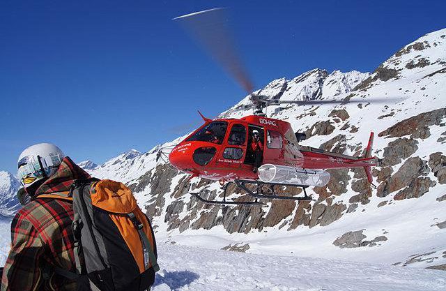 Taking to the skies in a helicopter is the best way to reach untouched powder snow