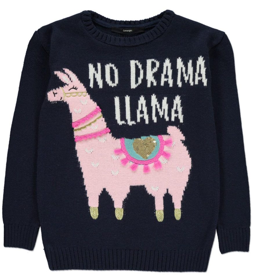  This cute kids llama jumper is just £10 for George at Asda