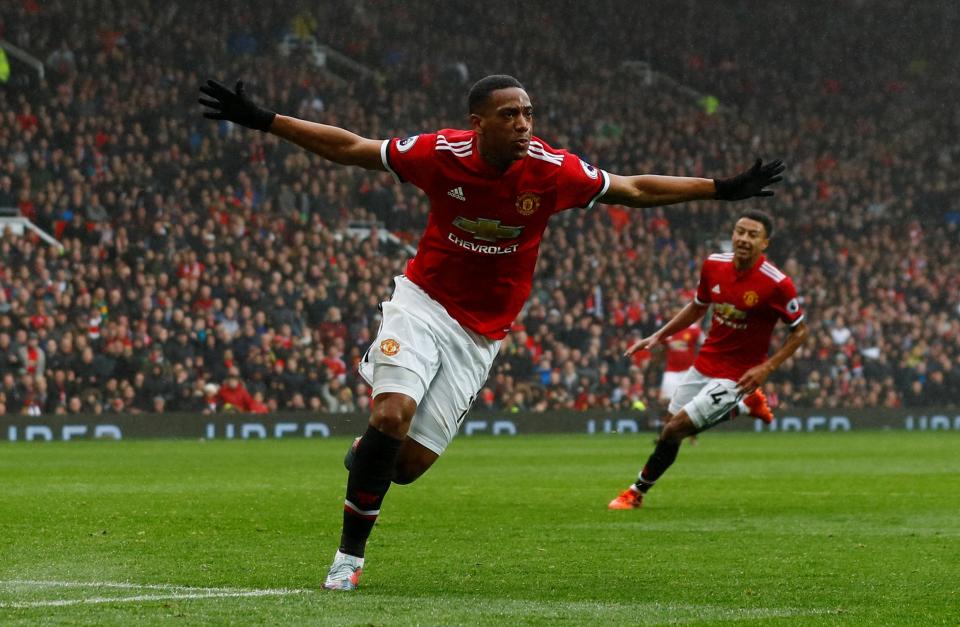  It took a late strike from sub Anthony Martial to hand United all three points