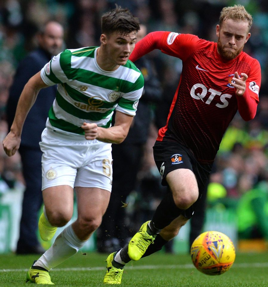  Kieran Tierney has been a driving force from the back for Celtic in the past two seasons