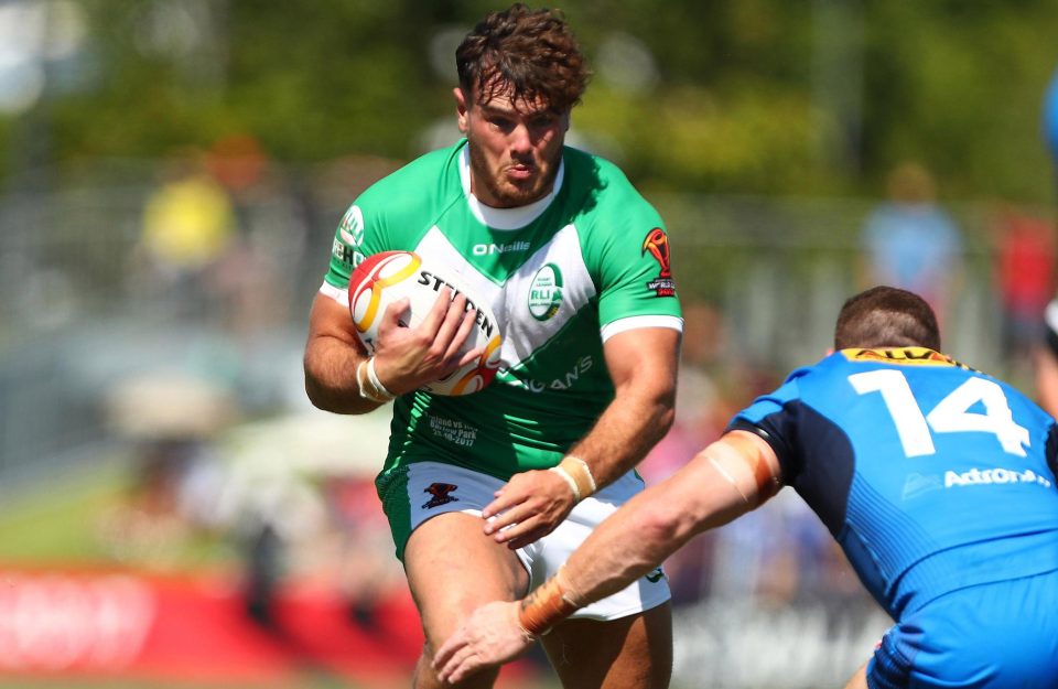  Ireland's Joe Philbin runs with the ball during thumping win over Italy