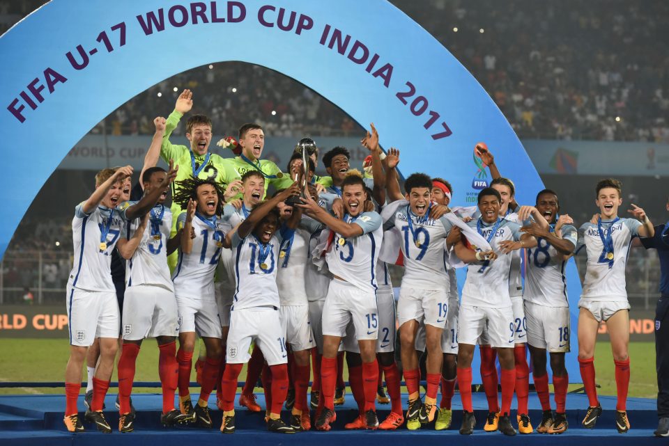  England's Under-17s were crowned World Cup winners