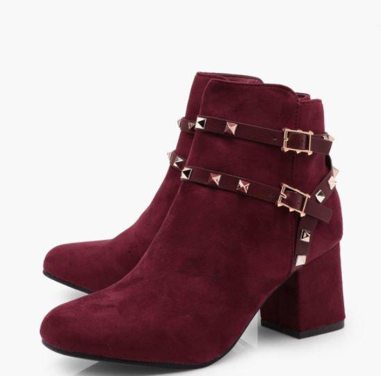  Boohoo's also come in this striking burgundy colour