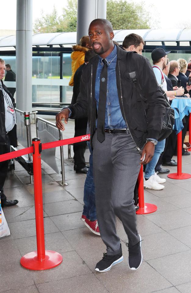  Yaya Toure catches the eye in his designer gear