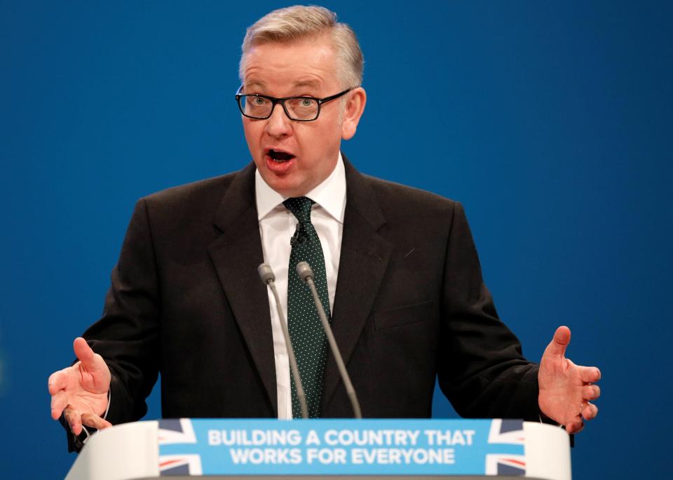  Micheal Gove vowed to get rid of the handcuffs of the EU after we leave