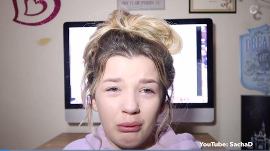  Schoolgirl Sacha Davies spoke out about her experiences of bullying in a tearful Youtube video