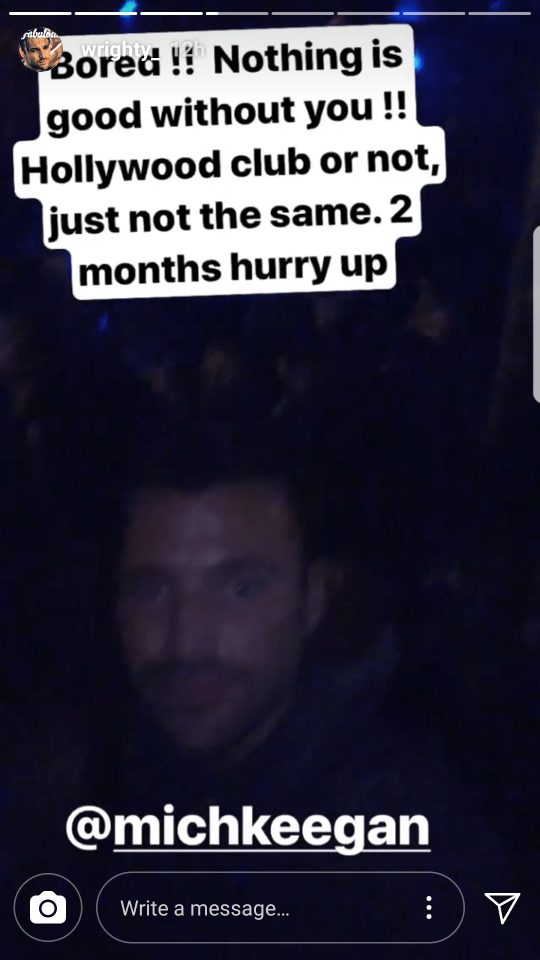  Mark took to Insta stories the evening before to reveal his upset