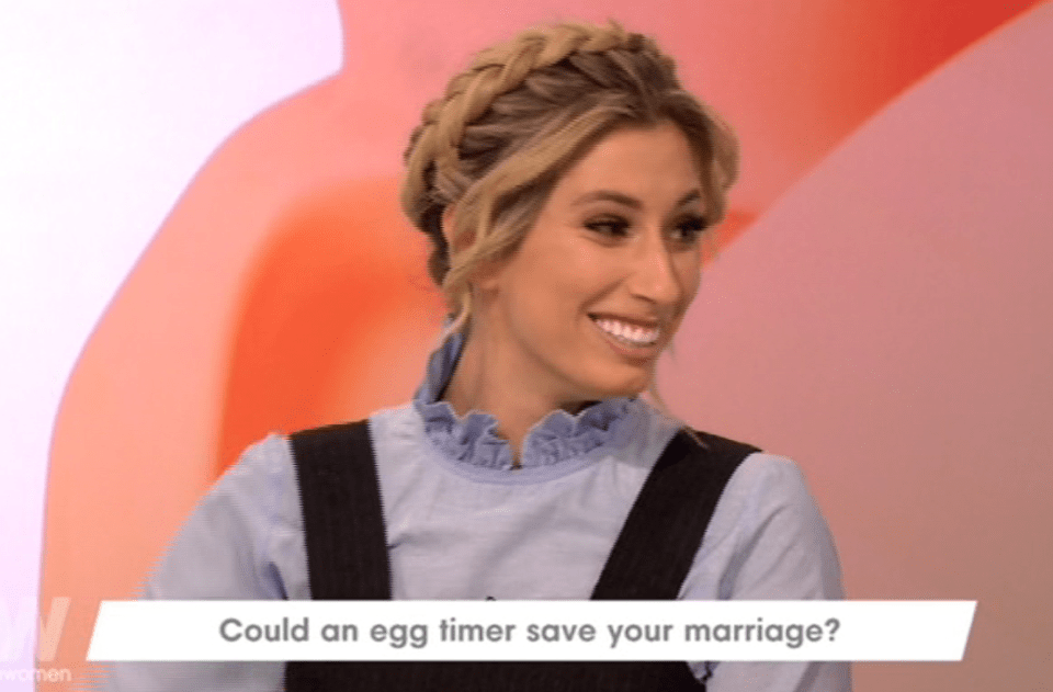  Loose Women viewers thought they heard a major gaffe on today's show as Stacey Solomon appeared to say her ex-boyfriend's name during a live TV chat