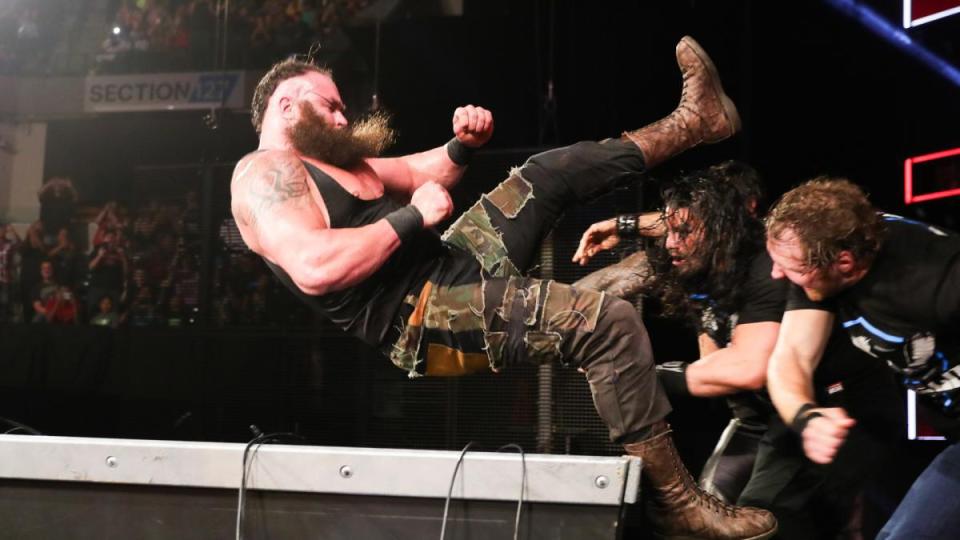  The Shield triple-powerbomb Braun Strowman