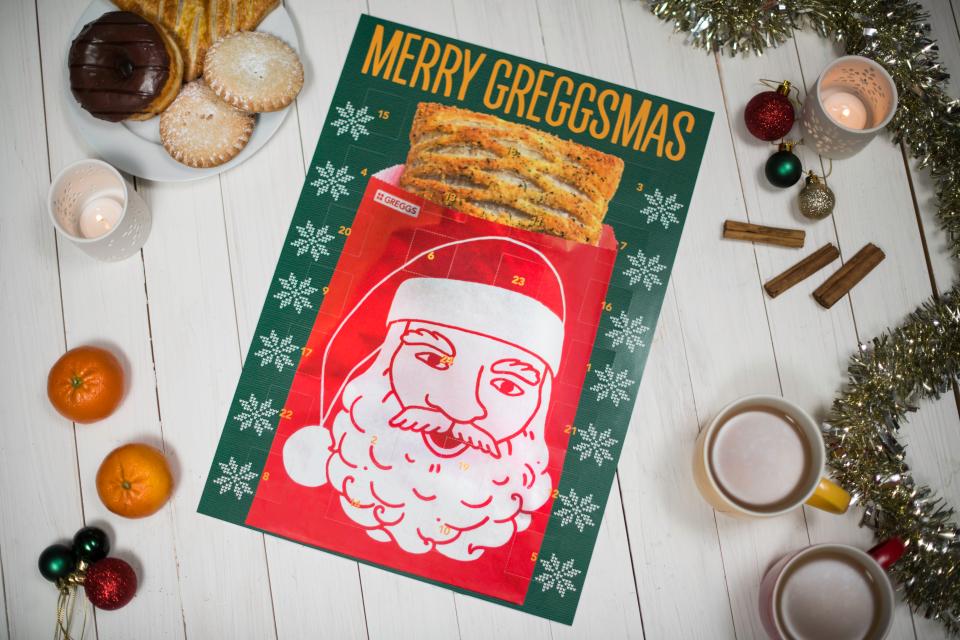  Greggs advent calendar features token gifts that can be redeemed in stores