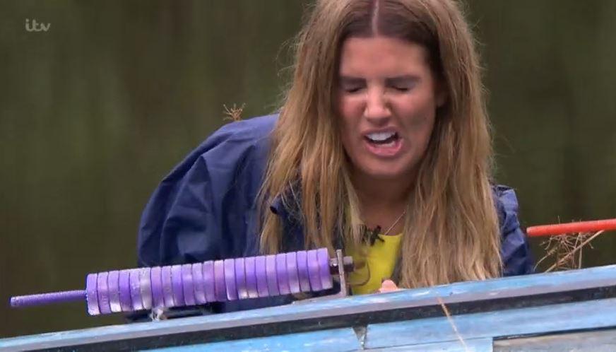  Rebekah Vardy was NOT happy when she put her hand into the hell hole