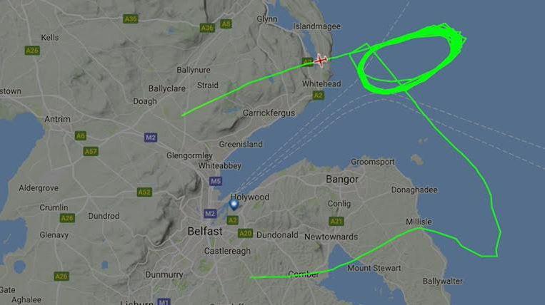  The plane carrying 52 passengers circled for two hours as crew tried to fix the problem