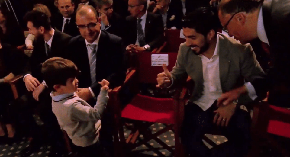  Thiago completed a swift handshake with Suarez