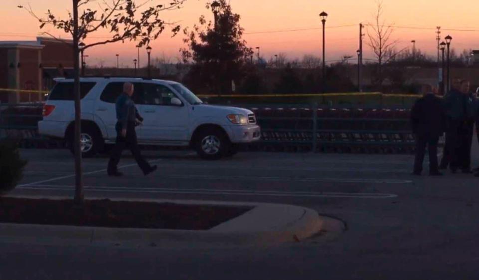  A man in a white car shot himself while police were trying to speak to him and later died in hospital