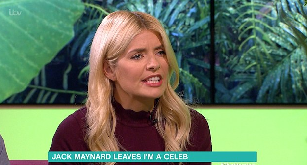  Holly Willoughby wanted clarification as to why Jack Maynard had been removed from I'm A Celeb