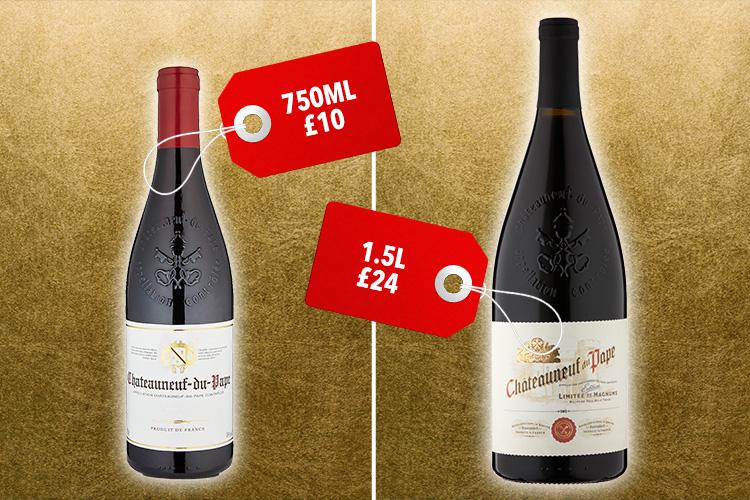  A magnum bottle of Châteauneuf-du-Pape isn't actually the best value for money