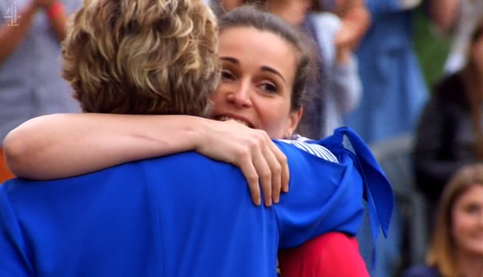  Sophie was greeted with a huge hug from Prue after Tuesday's finale