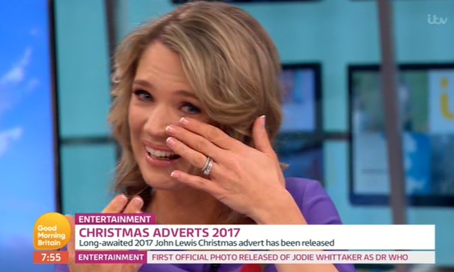  Charlotte Hawkins cried at the John Lewis advert