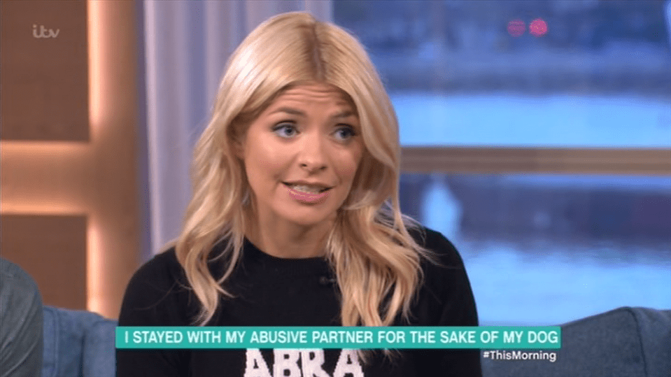  Holly gentle asked Gemma if the dog had witnessed the terrifying campaign of abuse against her