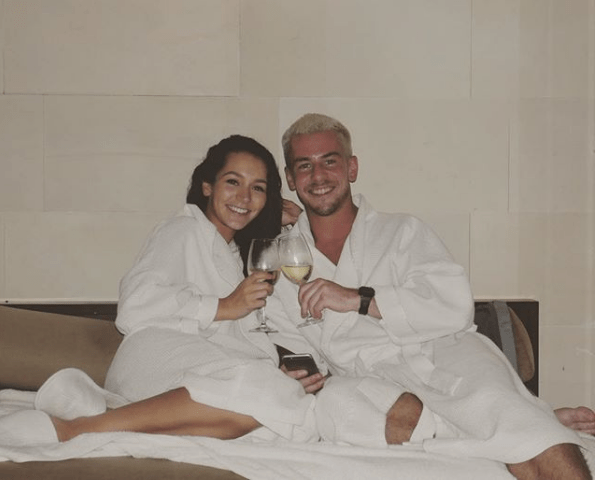  Rory shared a snap of them all wrapped up in bath robes in their hotel room