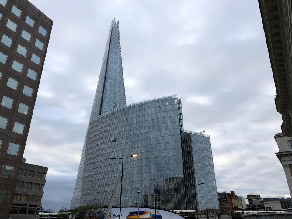  A view of the News UK building, home to The Sun, taken on the iPhone X. If you look carefully, you can see the word "News" on the top right