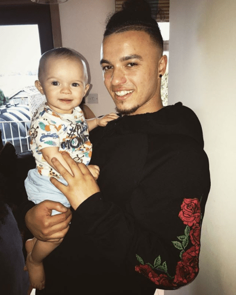  Kyle Cutkelvin had an emotional reunion with his baby son Jaden-Lucas this week