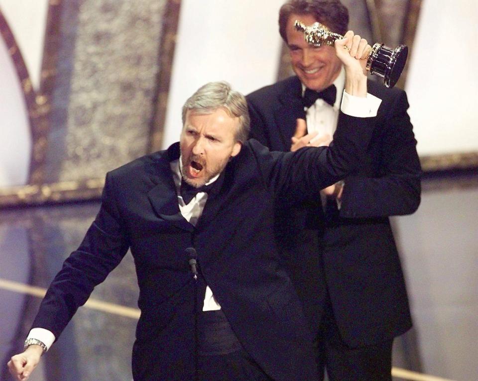  Director James Cameron says he nearly hit Weinstein with his Oscar