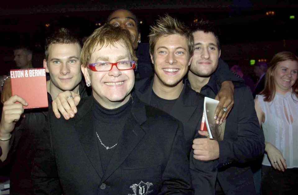  Blue approached Sir Elton at an awards show with their cheeky gesture to star in Sorry Seems To Be The Hardest Word