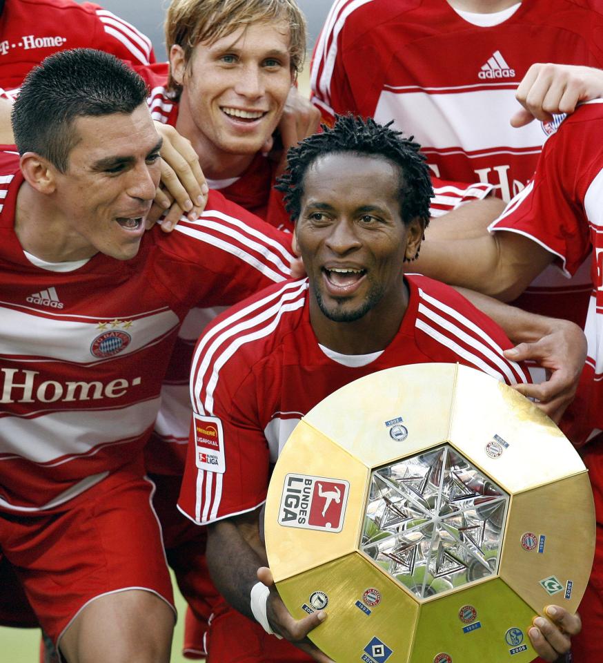  Ze Roberto won four Bundesliga titles at Bayern Munich over two spells