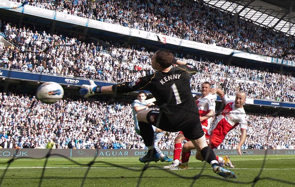  Sergio Aguero scored in injury time against QPR to secure the league